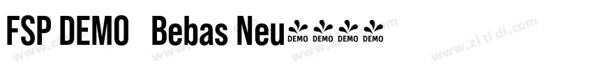 FSP DEMO   Bebas Neu字体转换